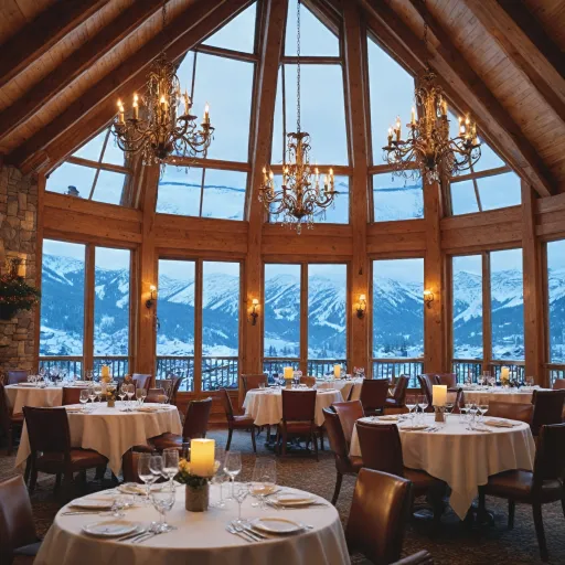 Luxury ski resorts with fine dining: Michelin-starred cuisine and mountain elegance