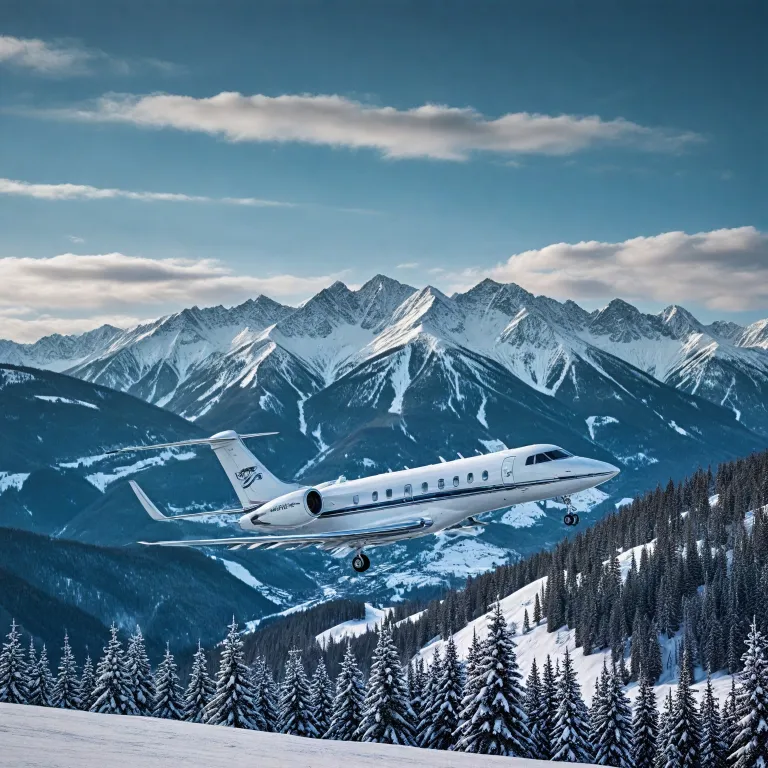 Private jet journeys to ski resorts: Elevating the luxury winter experience