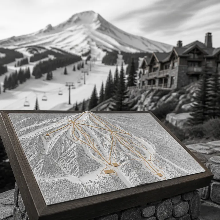 How the Mt. Hood Meadows ski resort map elevates a luxury alpine stay